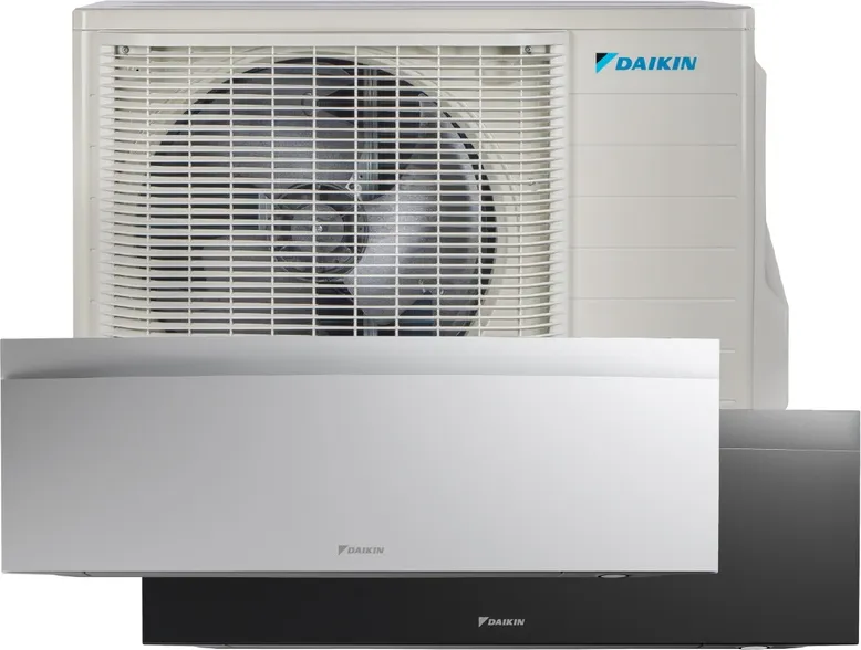 Õhksoojuspump Daikin Emura välis- ja siseosa