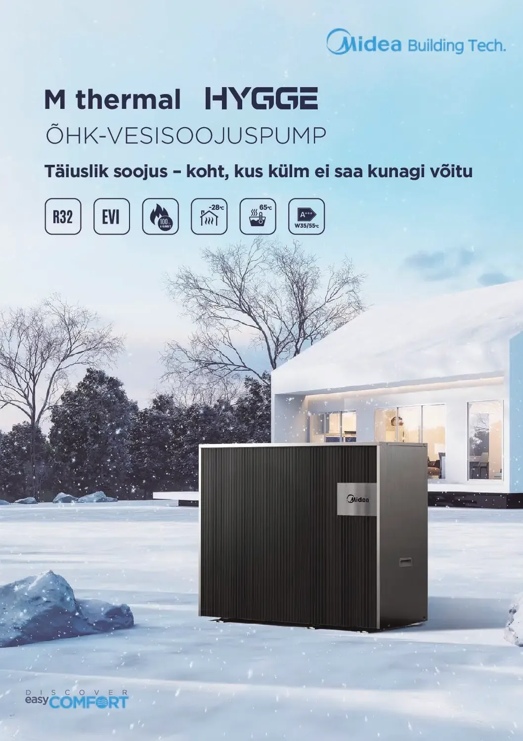 Midea M Thermal Hygge boileriga — SCOP kuni 5,19 — tipptõhusus